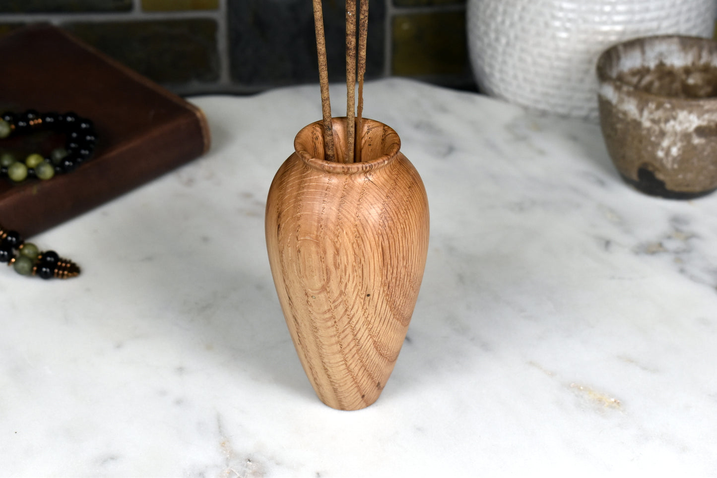 Red Oak Vase, Incense Holder
