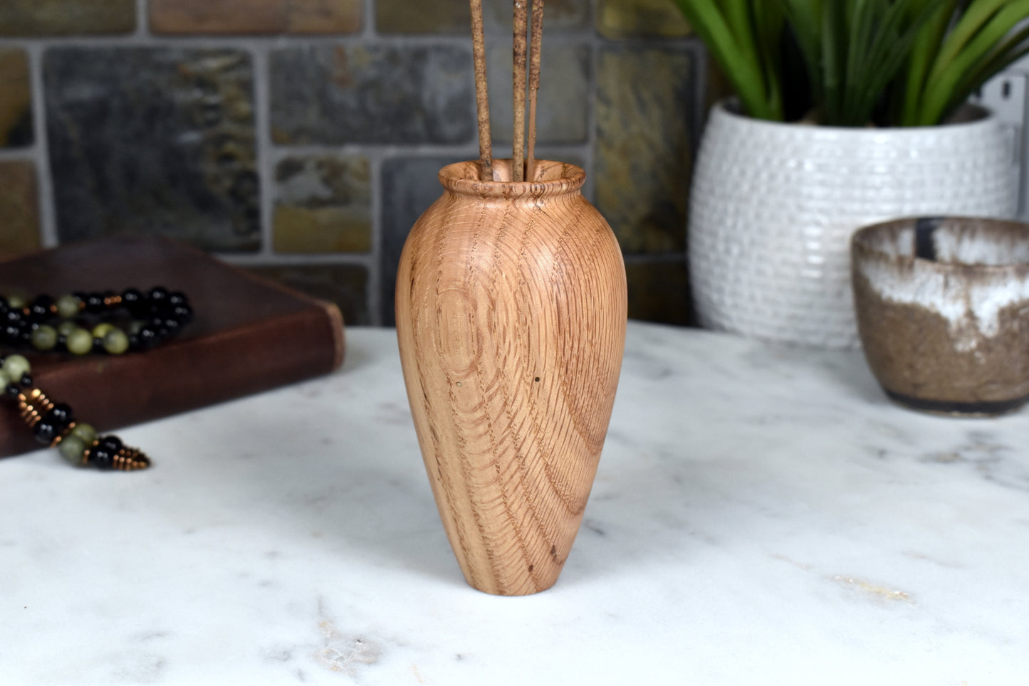 Red Oak Vase, Incense Holder