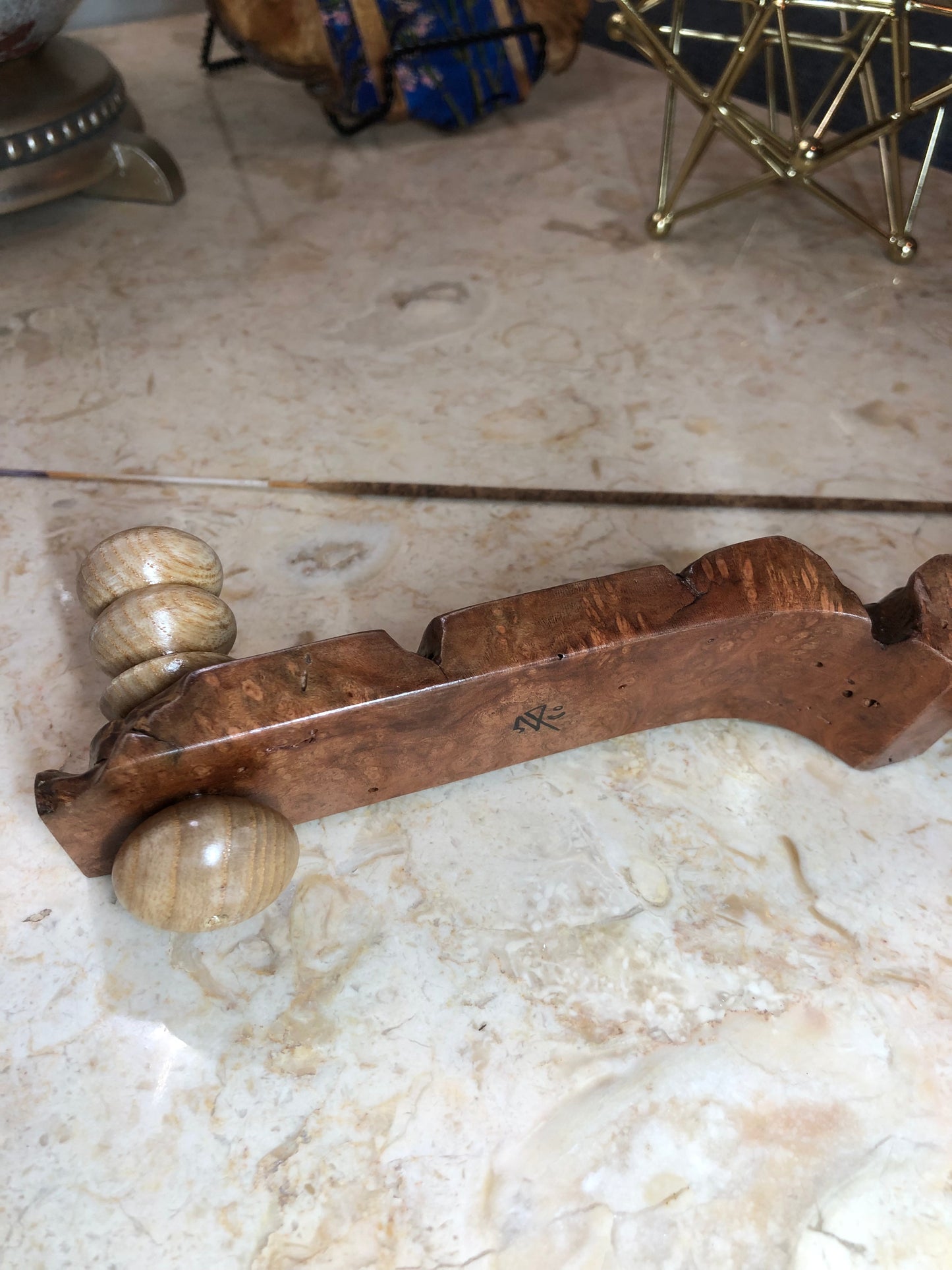 Cherry Burl x Ash, Incense Holder